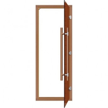 Комплект двери с "бронзовым" стеклом SAWO 741-4SGD-1 (7/19, кедр)