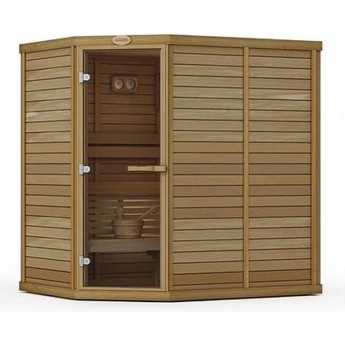 Сауна в сборе SAWO 1616LAC-CD (1,6м х 1,6м, кедр, без оборудования и аксессуаров, дизайн Classic, левая)